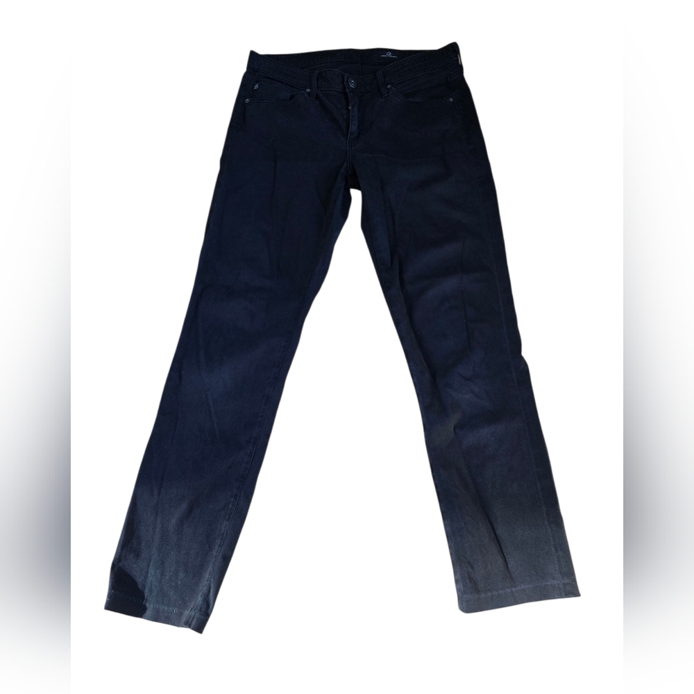 AG Adriano Goldschmied Black Straight Leg Pants Size 27R